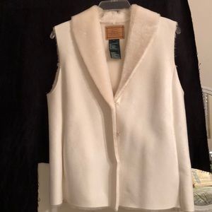 Ralph Lauren white vest—outerwear Size M